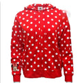 Disney Women's Polka Dot Zip Hoodie - Minnie Mouse