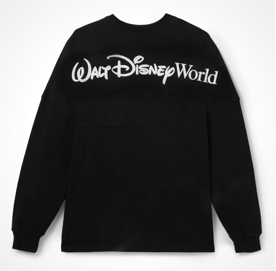 Walt Disney World Logo Spirit Jersey for Adults – Black