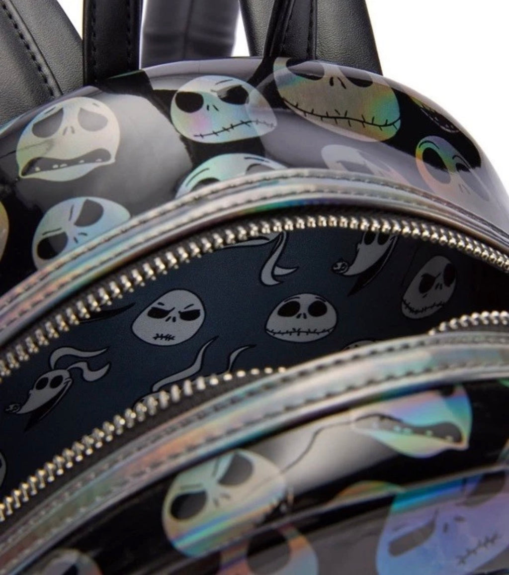 Disney Parks The Nightmare Before Christmas Jack Face Loungefly Backpack & Ears
