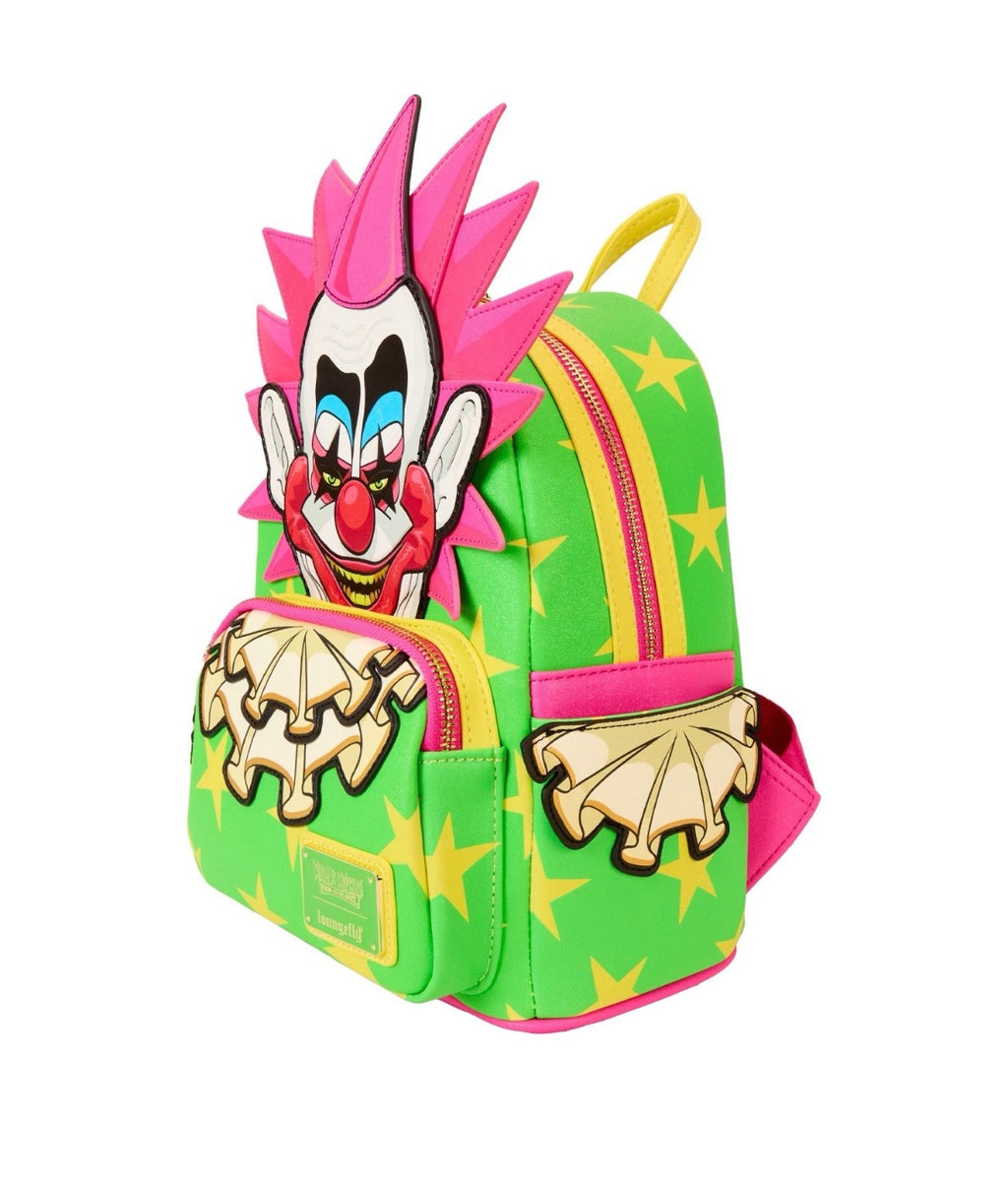 Loungefly NYCC Limited Edition Killer Klowns Spikey Glitter Cosplay Glow Mini Backpack
