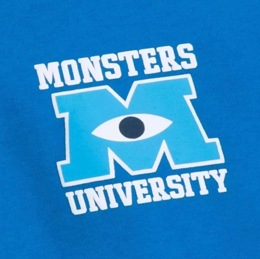 NEW Disney Monsters University Spirit Jersey Adult Medium Blue White Parks Inc