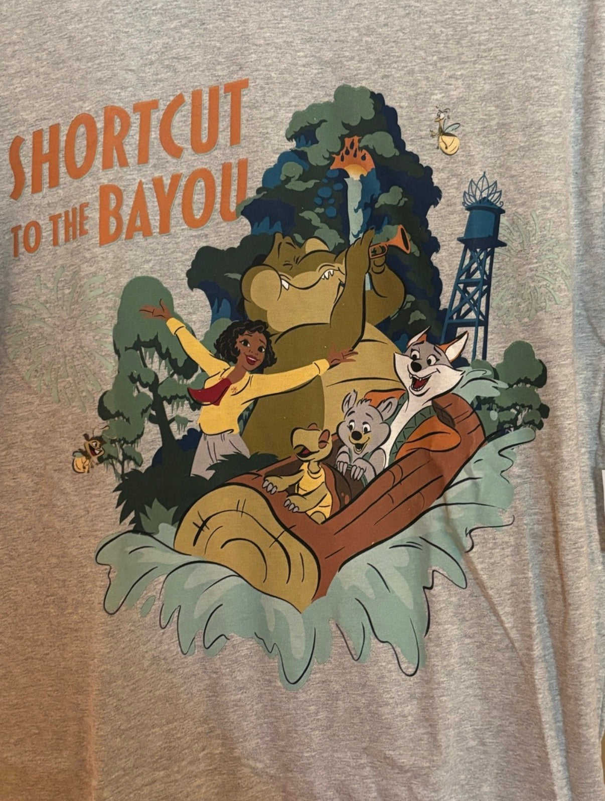 Disney Tiana's Shortcut To Bayou Adventure Adult Shirt