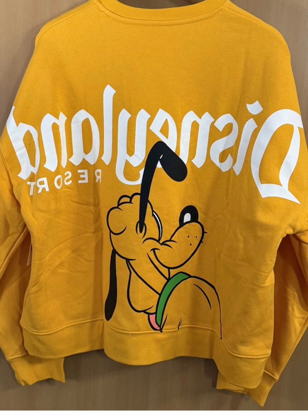 DisneyParks Disneyland Resort Pluto Back to Front Pullover Sweatshirt