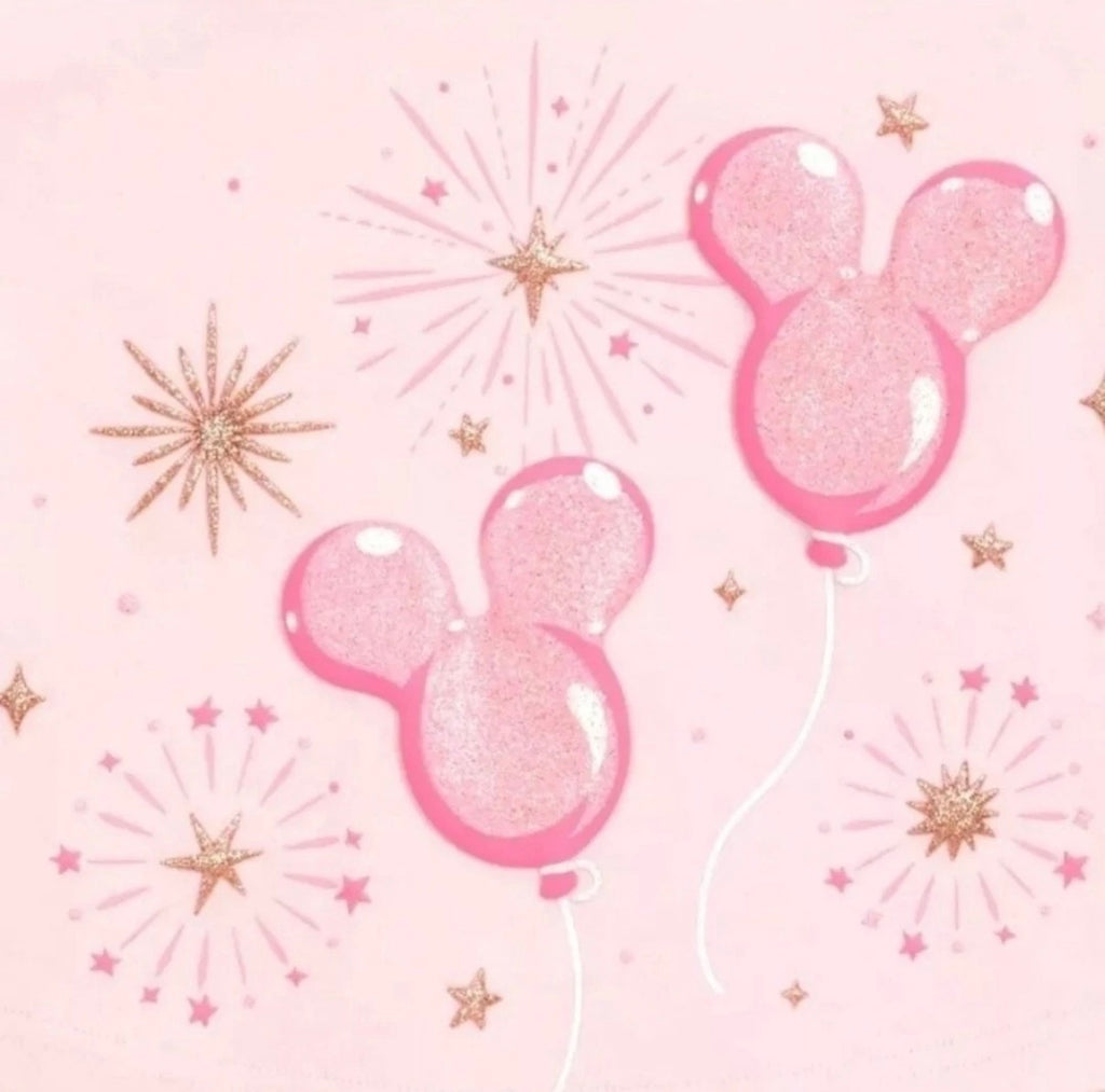 Disneyland Pink Sequins Mickey Balloon Spirit Jersey