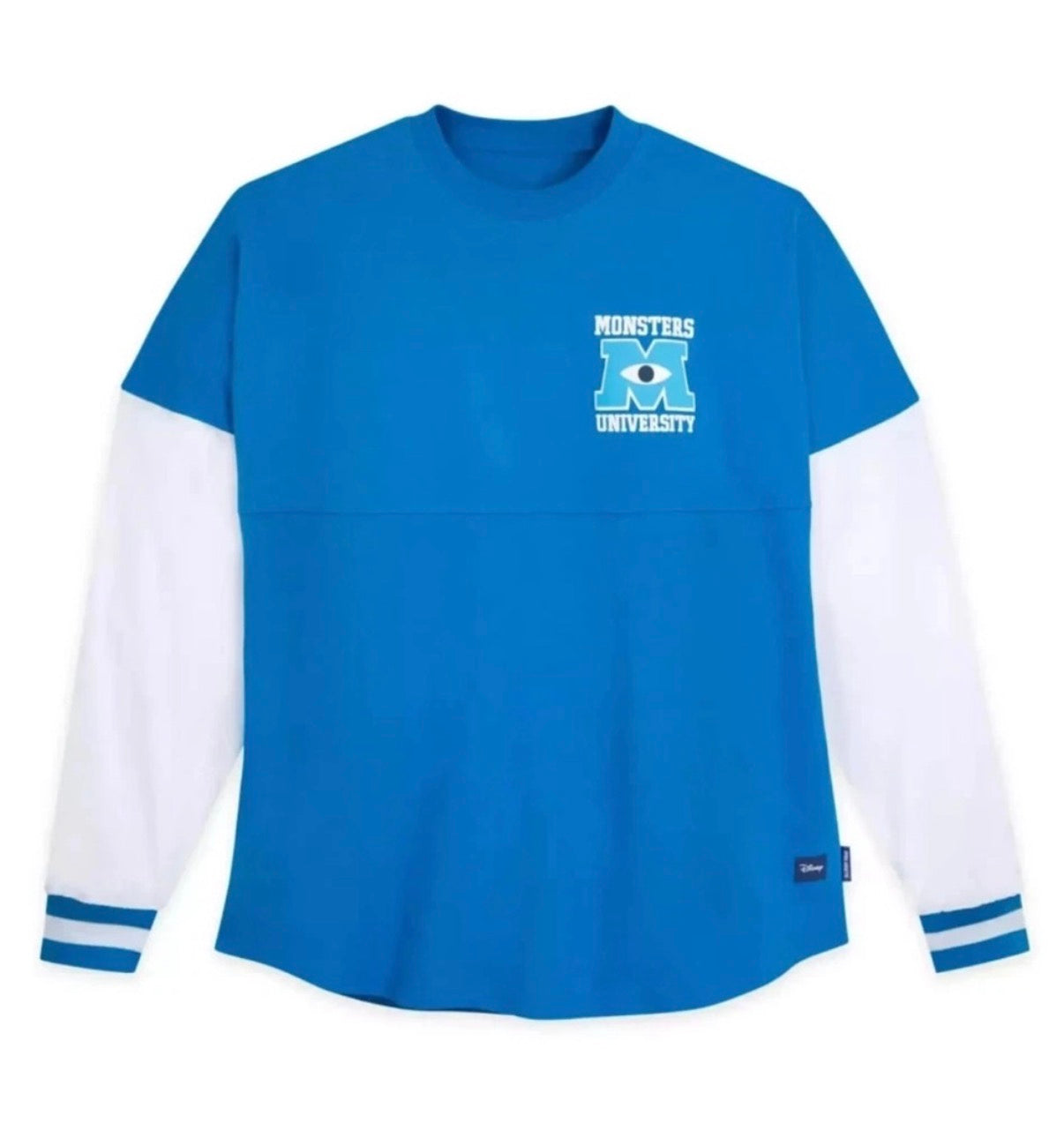 NEW Disney Monsters University Spirit Jersey Adult Medium Blue White Parks Inc