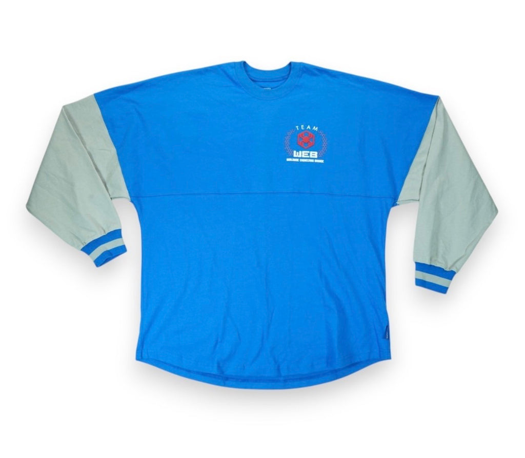 Disney Parks Spider Man Avengers Campus Web Blue Spirit Jersey