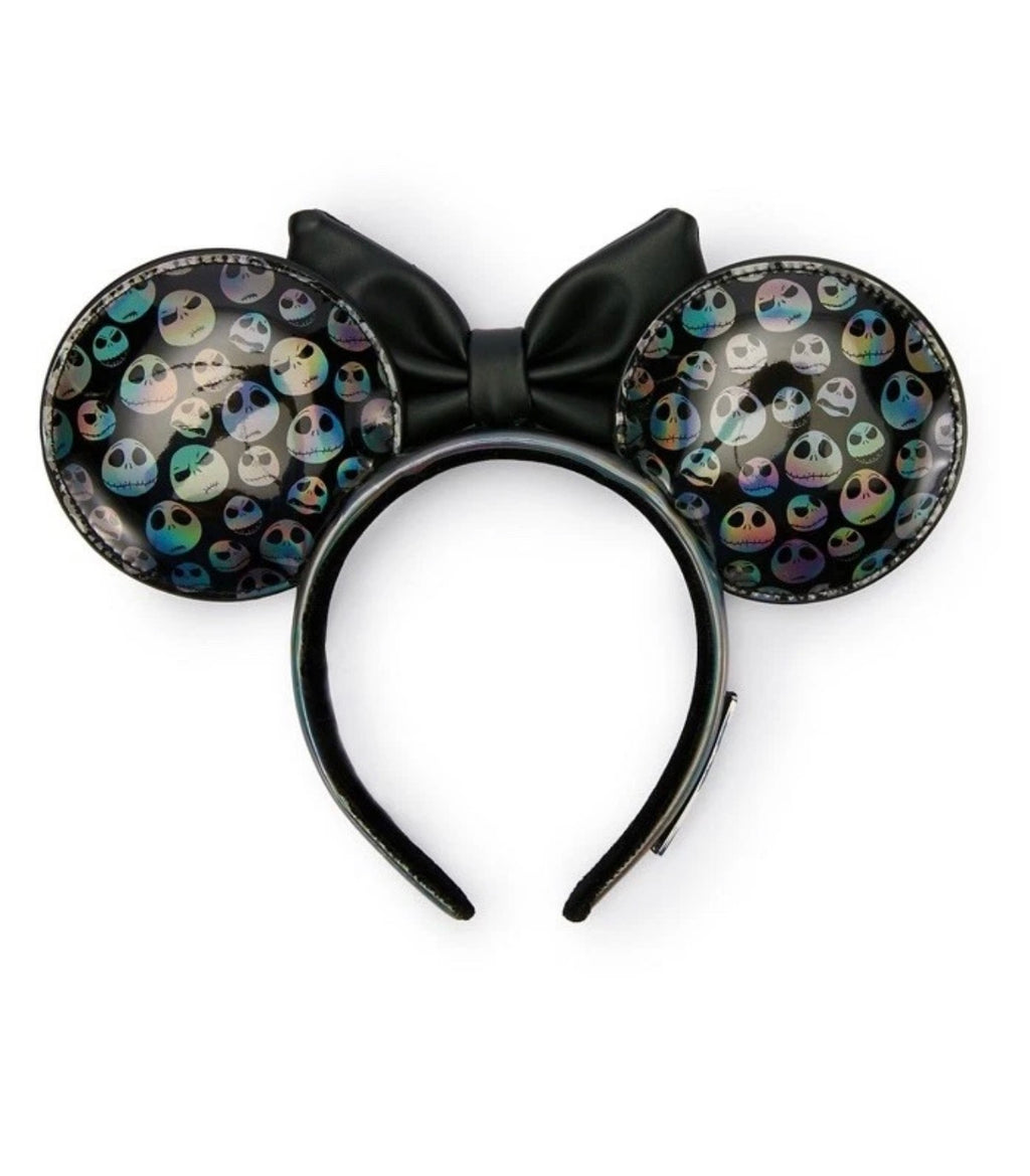 Disney Parks The Nightmare Before Christmas Jack Face Loungefly Backpack & Ears