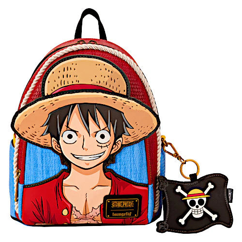 Loungefly One Piece Luffy Cosplay Mini Backpack with Coin Bag (LE 1000)
