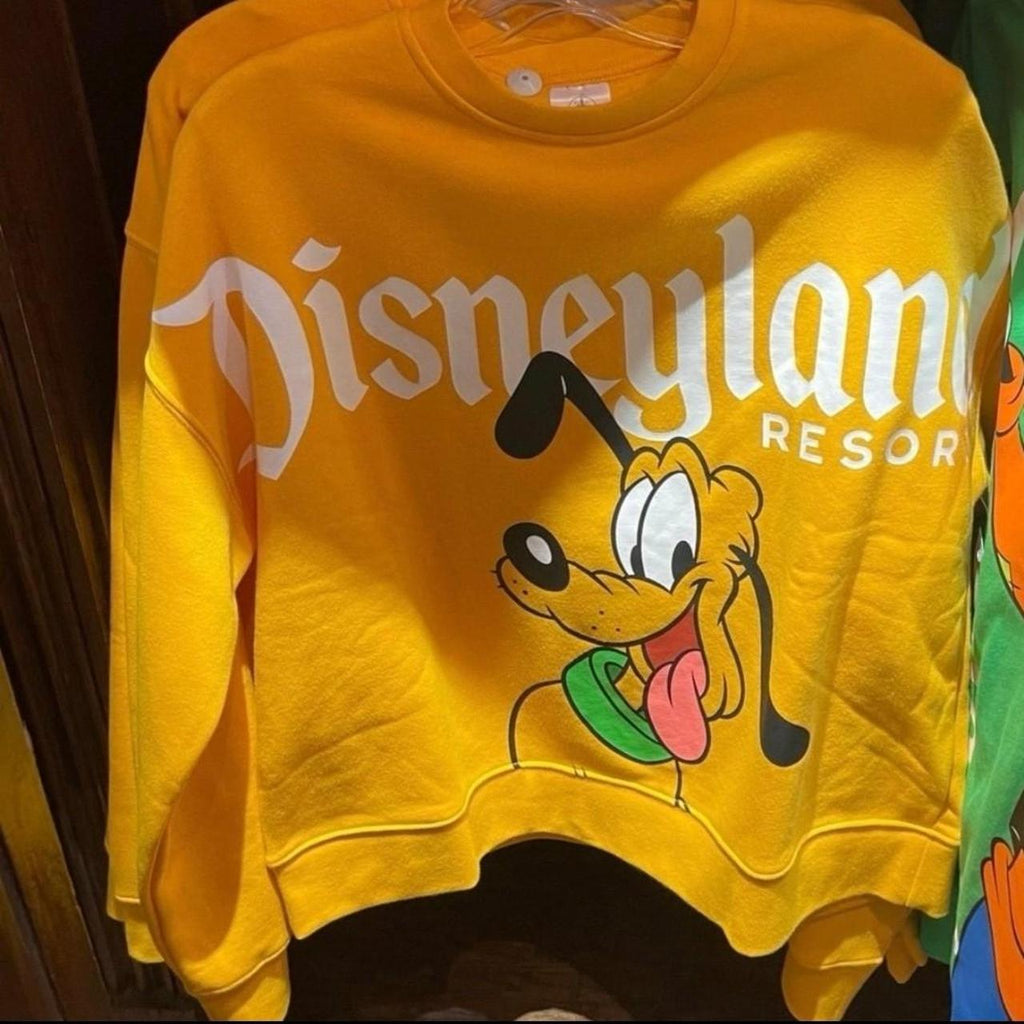 DisneyParks Disneyland Resort Pluto Back to Front Pullover Sweatshirt